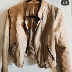 Free People leather jacket